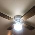Ceiling fan with light cleaned