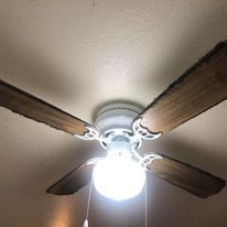 Clean ceiling fan